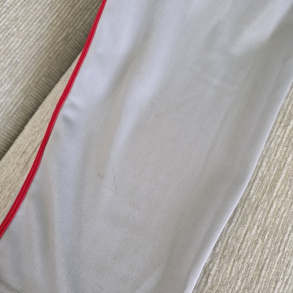 NIKE Baseball Men's Gray Pants with Red Accents Size M - Picture 4 of 12